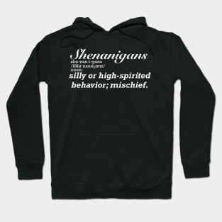 Distressed Shenanigans Definition Hoodie